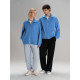 Толстовка унисекс Neofit, синяя Толстовка унисекс Neofit, синяя