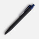 Ручка шариковая Prodir QS01 PRT-T Soft Touch, черная с синим
