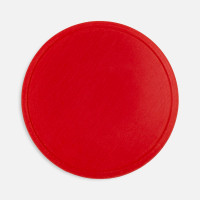 Лейбл из ПВХ Dzeta Round, L, красный